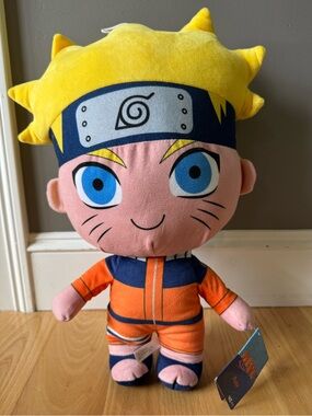 Naruto Uzumaki 20” Plush NWT VIZ Media Round 1 Anime Stuffed Toy Official
